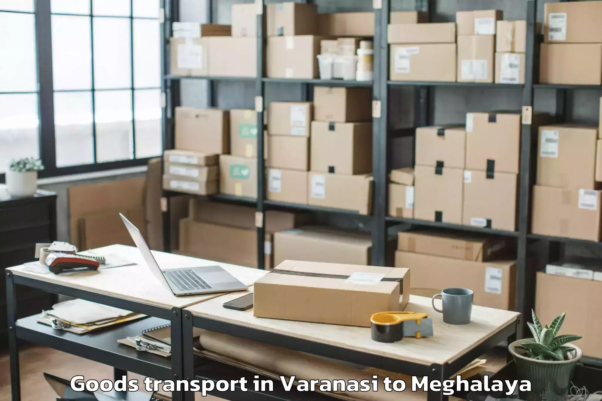 Varanasi to Umsning Goods Transport Booking